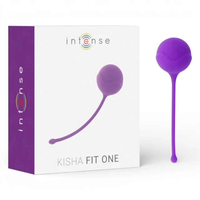  Bilă kegel INTENSE Kisha Fit One din silicon medical fără ftalați culoare mov dimensiuni 4 x 13 cm