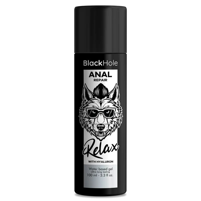 Black Hole Lubrifiant anal cu acid hialuron textura groasa relaxant pe baza de apa 100 ml