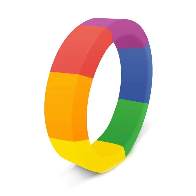 BONE YARD Inel pentru penis RASCAL The Brawn Pride! din silicon pentru erecții puternice diametru 4.4 cm design în culorile curcubeului