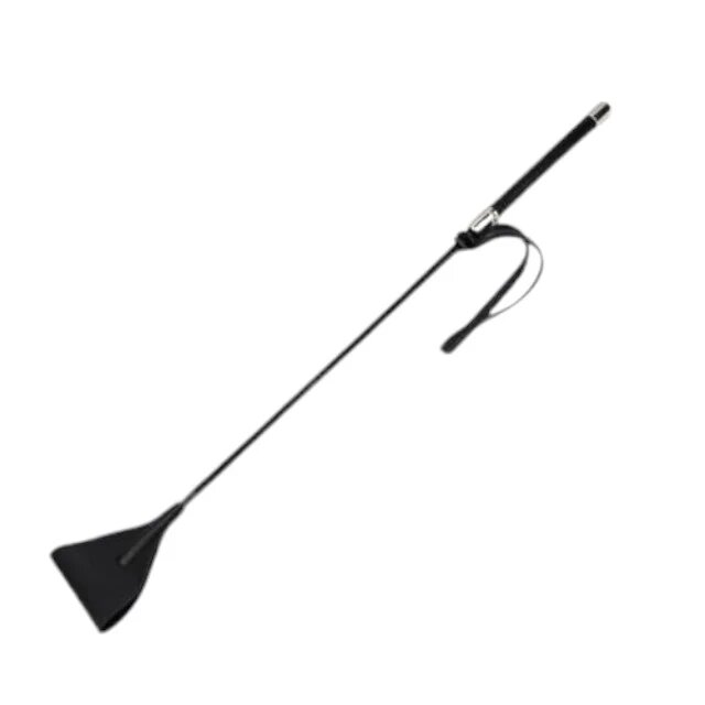 BOUND TO PLEASE Cravaşă - Riding Crop accesoriu jocuri erotice BDSM 7.5 cm Neagra