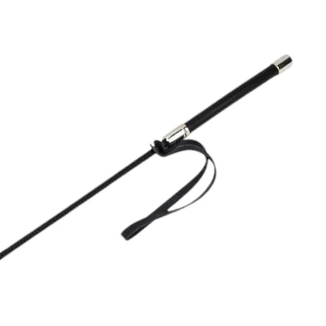 BOUND TO PLEASE Cravaşă - Riding Crop accesoriu jocuri erotice BDSM 7.5 cm Neagra