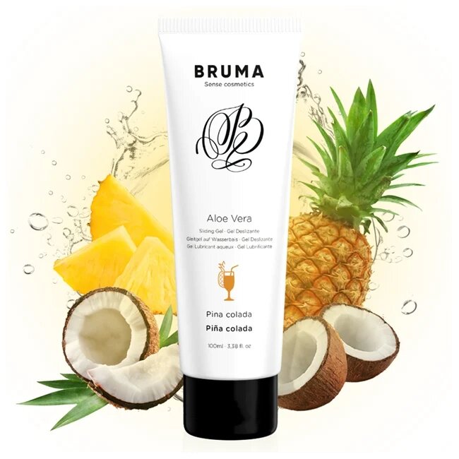Bruma Gel Lubrifiant - Aloe Vera Sliding Gel pe baza de apa aroma de pina colada 100 ml