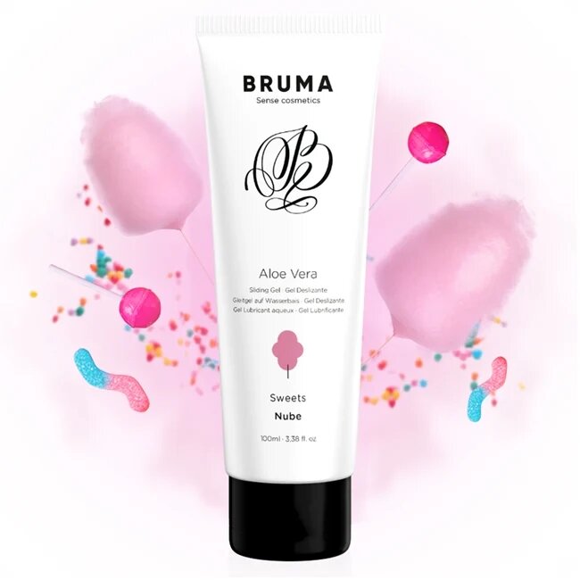 Bruma Gel Lubrifiant - Aloe Vera Sliding Gel pe baza de apa aroma dulce 100 ml