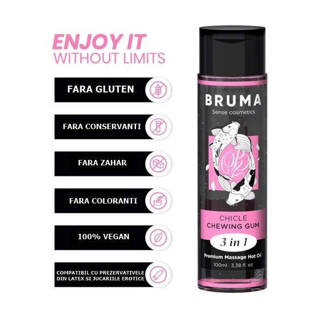 Bruma Ulei de masaj - Chewing Gum 3 in 1 100 ml