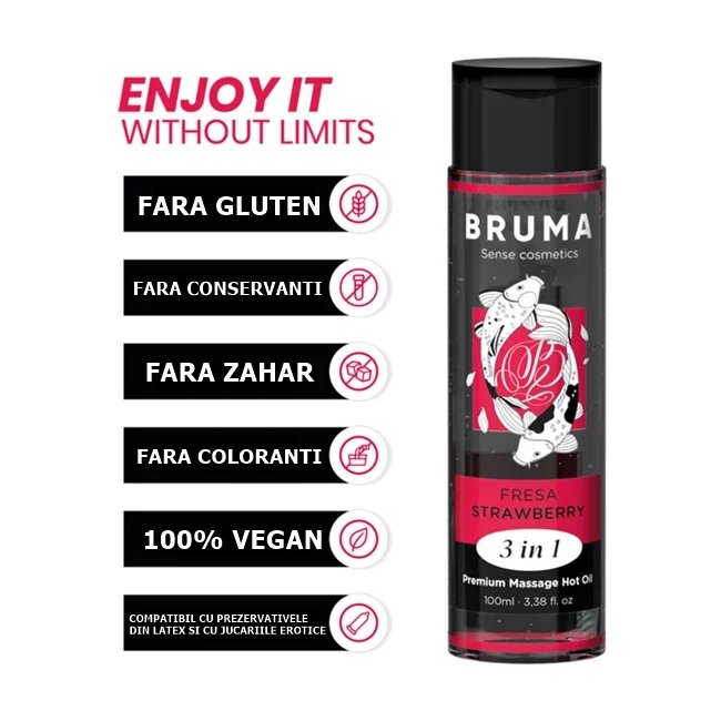 Bruma Ulei de masaj - Strawberry 3 in 1 100 ml