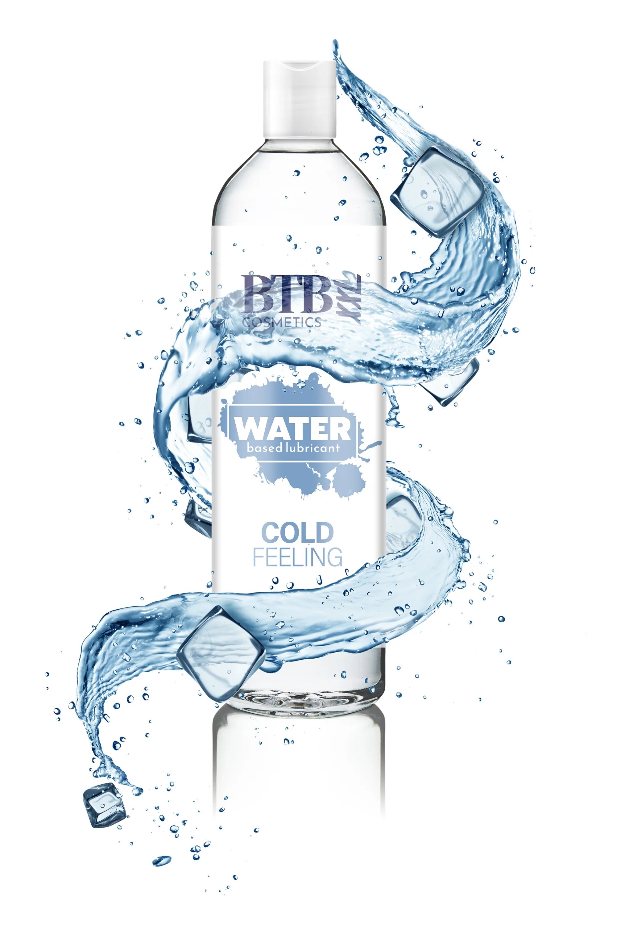 BTB Lubrifiant alunecos WATER Cold Feeling pe baza de apa cu senzatie de racoare 250 ml