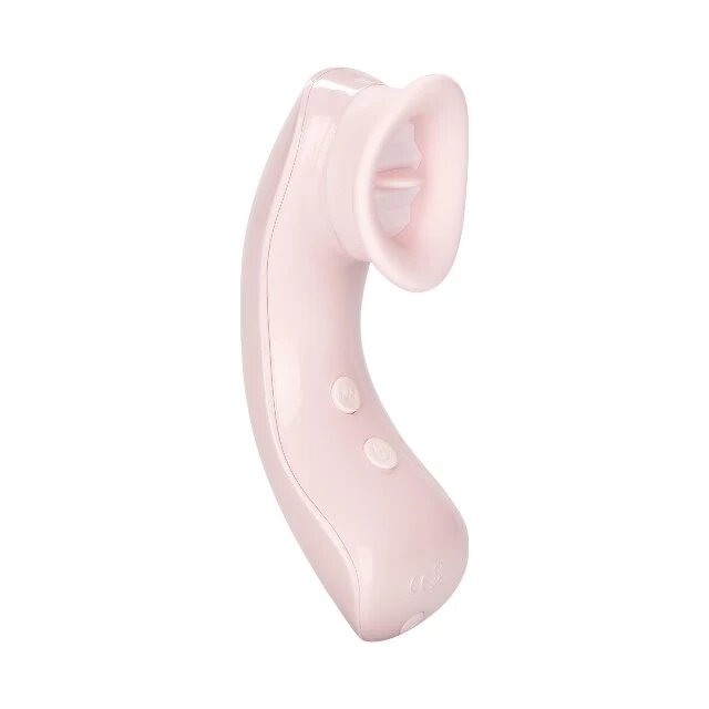 CALEXOTICS Aparat de masaj Flickering Intimate Arouser din silicon premium 10 funcții de vibrație rezistent la apă roz