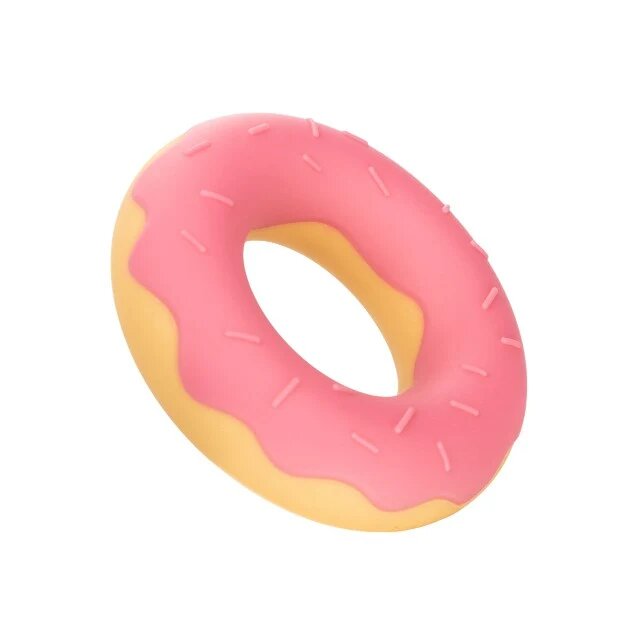 CALEXOTICS Inel pentru penis Dickin’ Donuts în formă de gogoașă din silicon elastic și confortabil diametru 2.5 cm roz