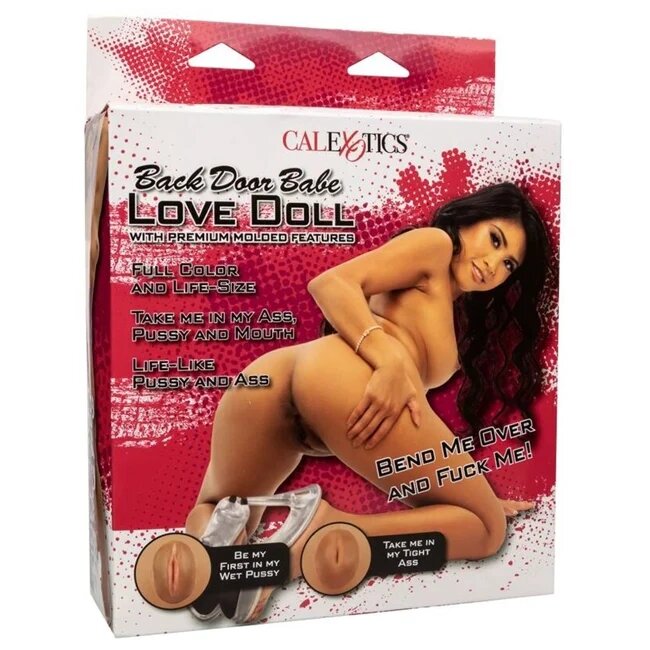 CALEXOTICS Păpușă gonflabilă Back Door Babe Love Doll 3 orificii pentru penetrare mărime naturală șatenă