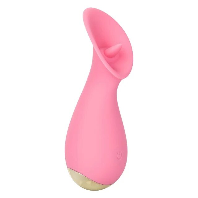 CALEXOTICS Stimulator clitoris #TICKLEME cu funcție de simulare sex oral 10 funcții de vibrație rezistent la apă culoare roz