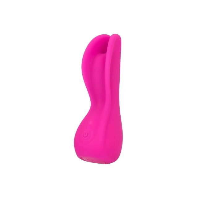 CALEXOTICS Vibrator Cascade Flutter pentru stimularea clitorisului și labiilor 10 funcții de vibrație rezistent la apă IPX7 roz
