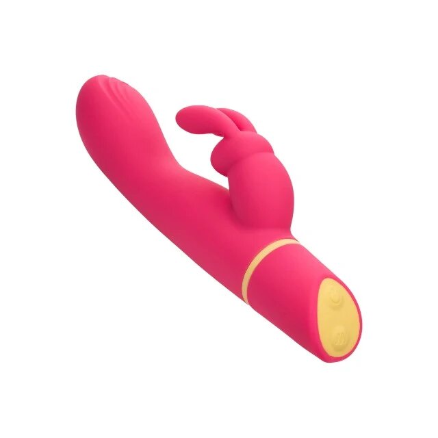 CALEXOTICS Vibrator rabbit Love Bunny - Vibrating G Bunny pentru stimularea clitorisului și punctului G 100+ combinații de senzații rezistent la apă IPX7 roz
