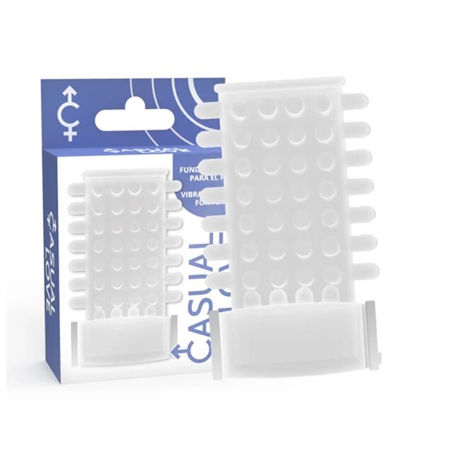 CASUAL LOVE Manson pentru penis - RING VIBRATING SLEEVE pentru stimulare intensă și ingroșare transparent