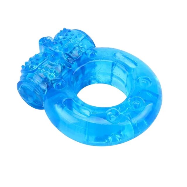CHISA Inel vibrator pentru penis și stimularea clitorisului 1.8 cm diametru material flexibil albastru CN-101663431