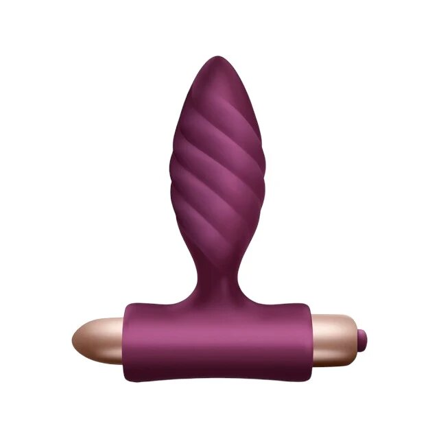 CLIMAXIMUM Plug anal Oryx bază cu vibrator bullet 10 funcții de vibrații diametru 3 cm rezistent la apă IPX7 mov
