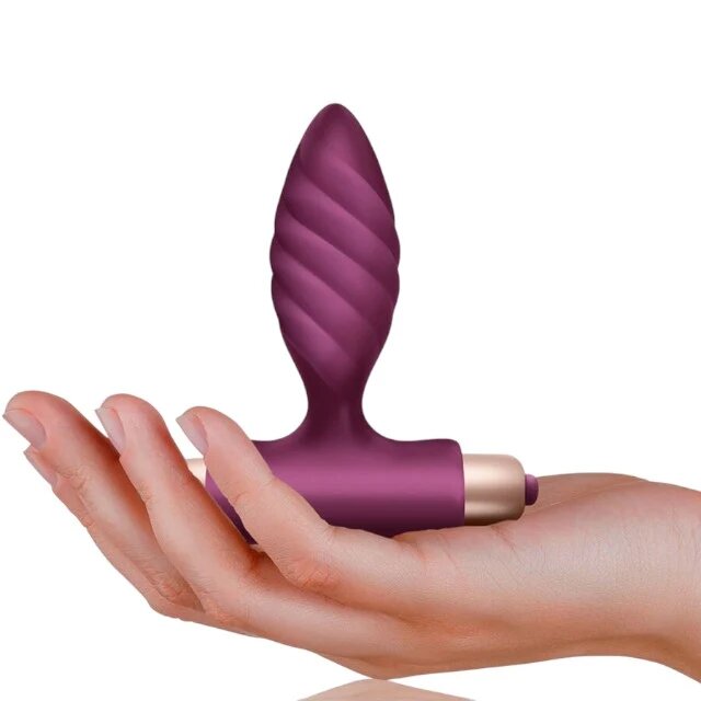 CLIMAXIMUM Plug anal Oryx bază cu vibrator bullet 10 funcții de vibrații diametru 3 cm rezistent la apă IPX7 mov