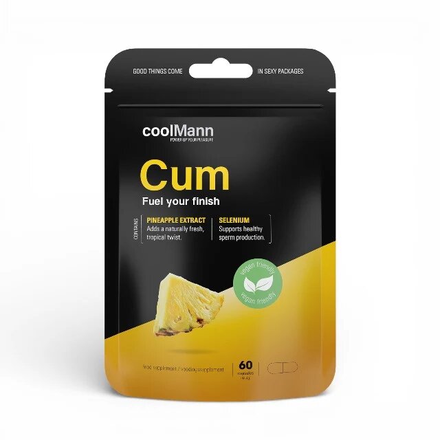 COBECO Capsule COOLMANN Cum pentru creșterea volumului de spermăcu L carnitină tartrat extract de ananas 60 buc
