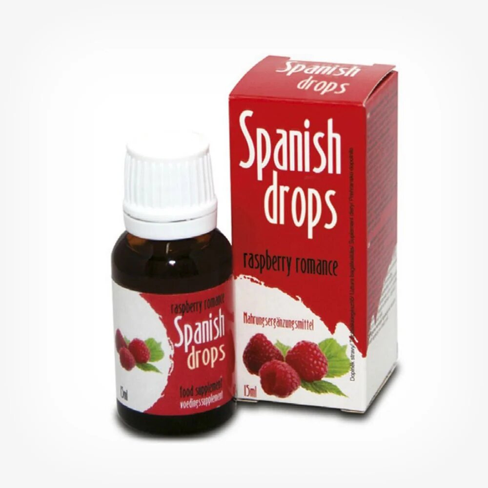 COBECO Picaturi afrodisiace Spanish Fly cu aroma Raspberry Romance - Zmeura unisex pentru cresterea libidoului 15 ml
