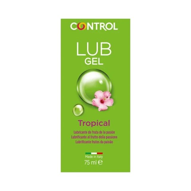 CONTROL Gel - Tropical intim si pentru masaj lubrifiant pe baza de apa 75 ml