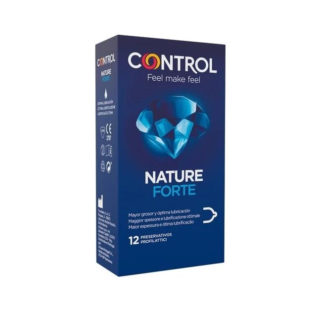 CONTROL Prezervative groase NATURE FORTE lubrifiate 1 cutie x 12 buc