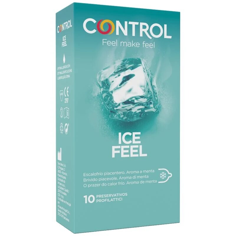 CONTROL Prezervative ICE FEEL cu efect de racire 1 cutie x 10 buc