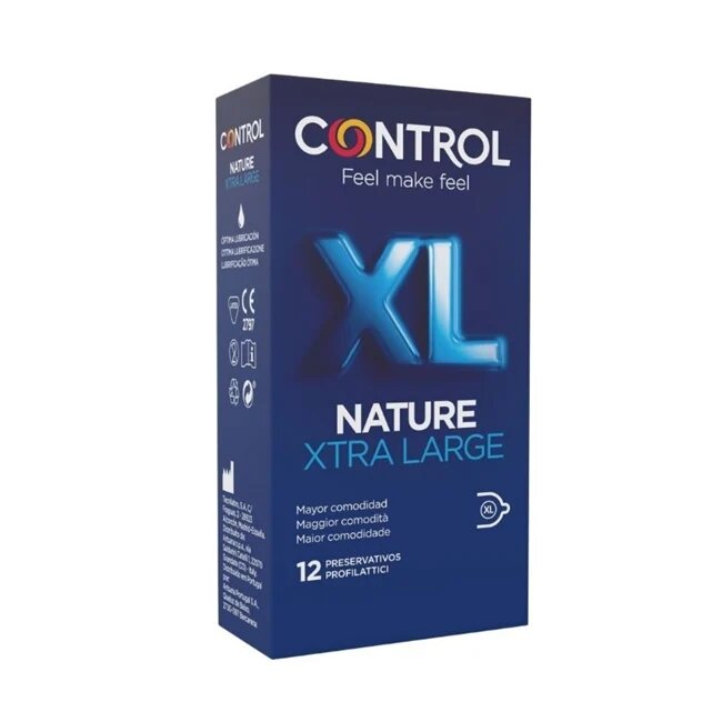 CONTROL Prezervative - NATURE XL extra large 57 mm 12 buc