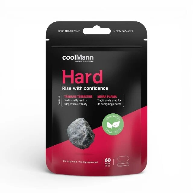 COOLMANN Capsule Hard pentru susținerea vitalității și energiei masculine cu Tribulus Terrestris și Muira Puama 60 buc