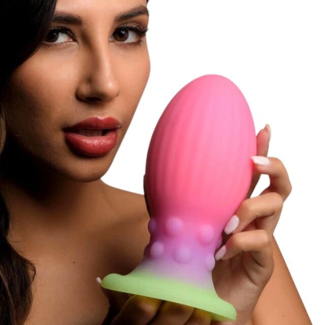 CREATURE COCKS Ou de extraterestru XL Xeno Egg pentru jocuri de fantezie lungime 15.4 cm diametru 7.8 cm fluorescent
