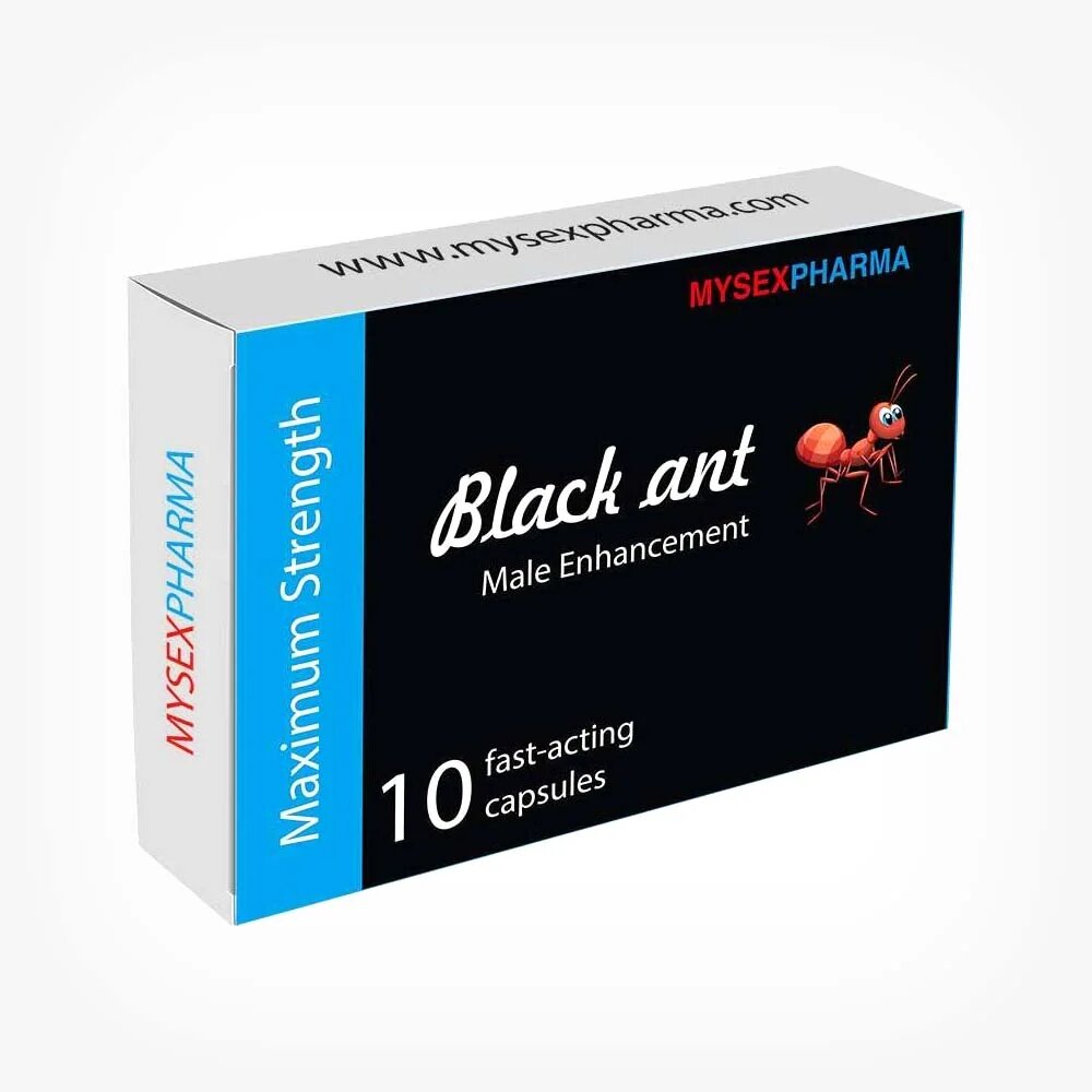 CUPID LABS Capsule Black Ant - Maximum Strength pentru erectie puternica 10 buc