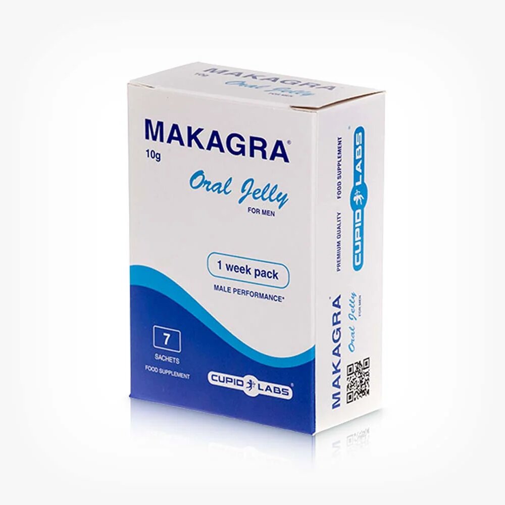 CUPID LABS Jeleu MAKAGRA Oral Jelly pentru susținerea erecțiilor ferme și rapide 7 plicuri