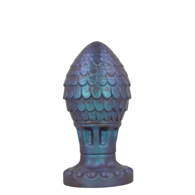 CYBERSILICOCK Plug anal Epic - Dragon din silicon mov si albastru marimea S