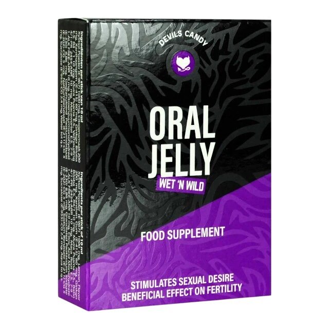 DEVIL'S CANDY Jeleu DEVIL’S CANDY Oral Jelly pentru creșterea libidoului și fertilitate unisex cu ginkgo biloba și maca 5 plicuri x 10 ml