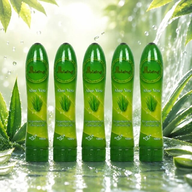 Diblong Lubricant Jelly Aloe Vera - lubrifiant pe bază de apă textură groasă cu aloe vera 100 ml (verde)