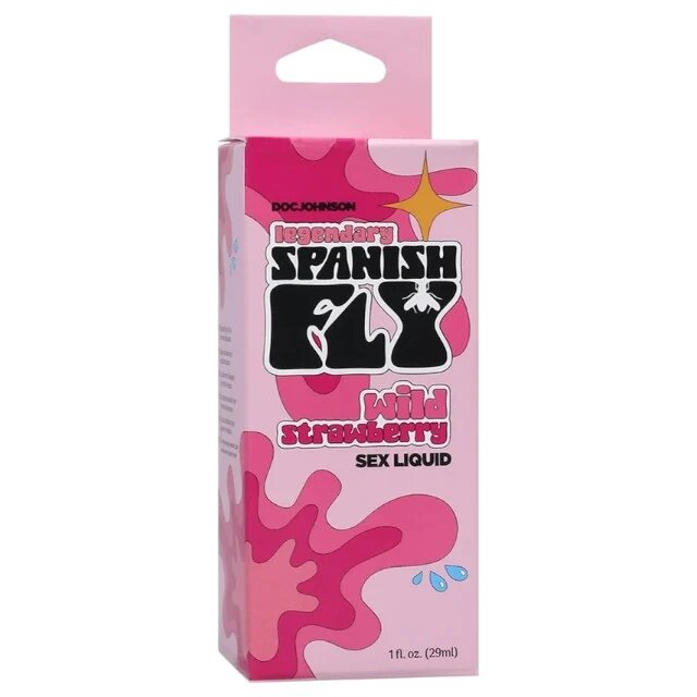 Doc Johnson Picături SPANISH FLY - Wild Strawberry pentru libido crescut la bărbați și femei aromă de căpșuni 29 ml