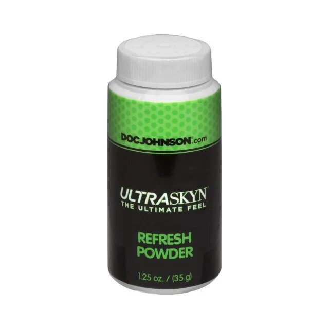 Doc Johnson Pudră Ultraskyn Refresh Powder pentru întreținerea jucăriilor sexuale 35 gr