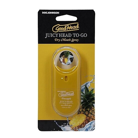 Doc Johnson Spray pentru sex oral GoodHead Juicy Head - Dry Mouth umiditate instantanee cu aroma de Ananas 9 ml
