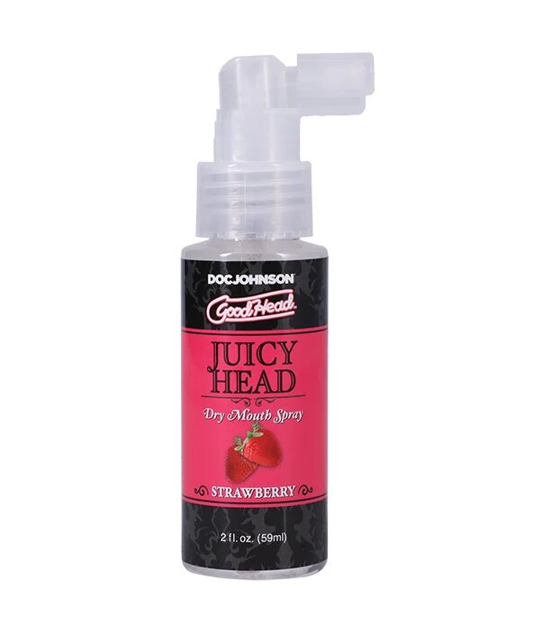 Doc Johnson Spray pentru sex oral GoodHead Juicy Head - Dry Mouth umiditate instantanee cu aroma de Capsuni 59 ml