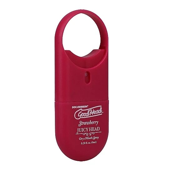 Doc Johnson Spray pentru sex oral GoodHead Juicy Head - Dry Mouth umiditate instantanee cu aroma de Capsuni 9 ml