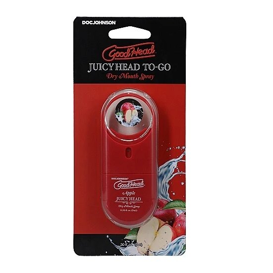Doc Johnson Spray pentru sex oral GoodHead Juicy Head - Dry Mouth umiditate instantanee cu aroma de Mere 9 ml