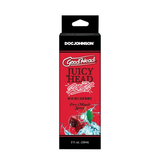 Doc Johnson Spray pentru sex oral GoodHead Juicy Head - Dry Mouth umiditate instantanee cu aroma de vișine (acru) 59 ml