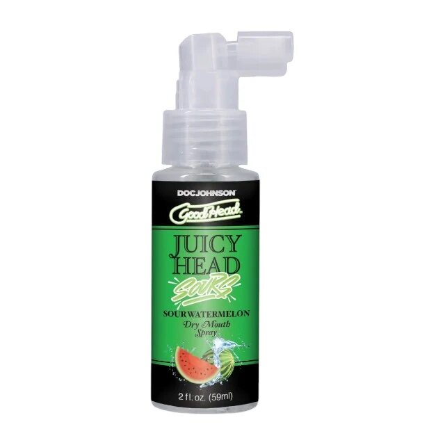 Doc Johnson Spray pentru sex oral GOODHEAD Juicy Head Sours Watermelon - Dry Mouth stimulează salivarea aromă de pepene (acru) 59 ml
