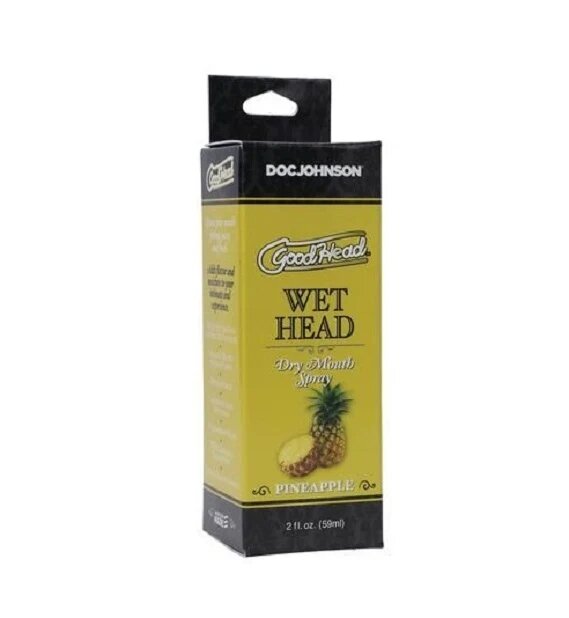 Doc Johnson Spray pentru sex oral GoodHead WET Head - Dry Mouth umiditate instantanee cu aroma de Ananas 59 ml