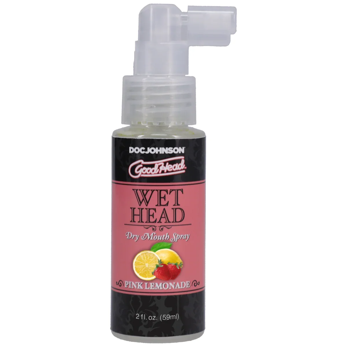 Doc Johnson Spray pentru sex oral GoodHead WET Head - Dry Mouth umiditate instantanee cu aroma de Pink Lemonade 59 ml