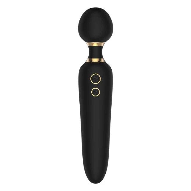 DREAM toys Aparat de masaj dublu Elite Noah Dual Wand cu două capete pentru corp și zonele intime 7 funcții de vibrație negru