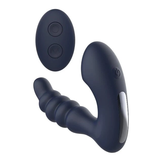 DREAM toys Aparat de masaj Startroopers Voyager pentru stimulare anală și punctul P 7 funcții de vibrație albastru