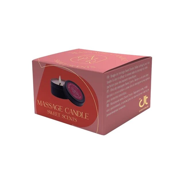 DREAM toys Lumânare pentru masaj Amour Sweet Scents cu ceară de soia cu aromă dulce 30 gr