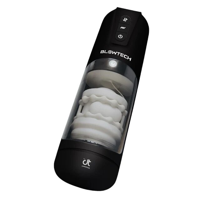 DREAM toys Masturbator automat Blowtech Auto Stroker Machine 7 funcții de penetrare 7 funcții de vibrație negru