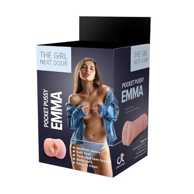 DREAM toys Masturbator EMMA Pocket Pussy simulare vaginală realistă cu material moale si flexibil culoarea pielii