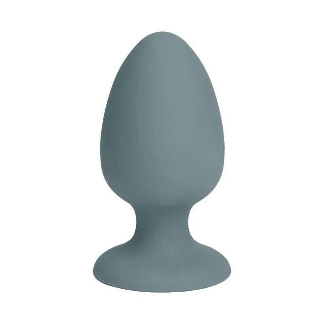 DREAM toys Plug anal Nude Sage Butt Plug cu bilă mișcătoare rezistent la apă lungime 8 cm diametru 4 cm gri