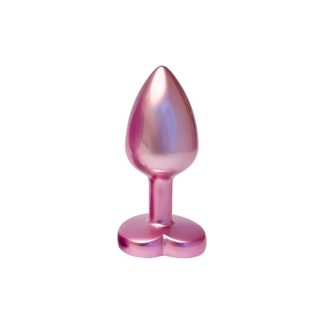 DREAM toys Plug anal Pearl Pink Plug cu bază în formă de inimă lungime 7.1 cm diametru 2.7 cm roz mărime S